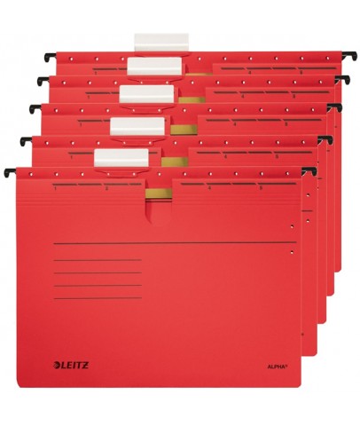 Leitz Askılı Dosya Telsiz Delta Karton A4 Kırmızı 6515