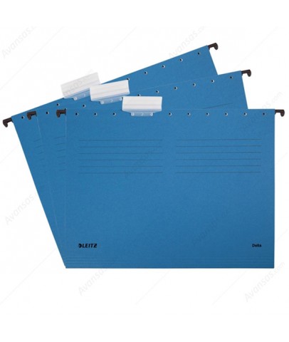 Leitz Askılı Dosya Telsiz Delta Karton A4 Mavi 6515