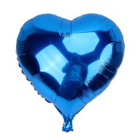 Mavi Kalp Folyo Balon 45 Cm.