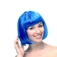 Mavi Küt Peruk Saç