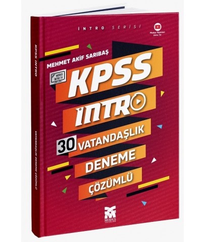Modus 2021 KPSS Vatandaşlık İntro 30 Deneme - Mehmet Akif Sarıbaş Modus Yayınları