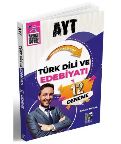 Modus YKS AYT Türk Dili ve Edebiyatı 12 Deneme Video Çözümlü - Ahmet Meral Modus Yayınları