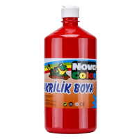 Nova Color Akrilik Boya 1 KG Kırmızı NC-222