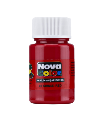 Nova Color Akrilik Boya Şişe 30 CC Kırmızı
 NC-170