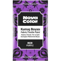 Nova Color Kumaş Boyası Toz 12 Gr Mor Nc-907