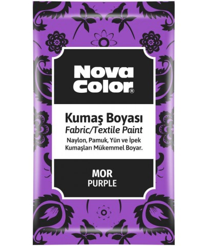 Nova Color Kumaş Boyası Toz 12 Gr Mor Nc-907