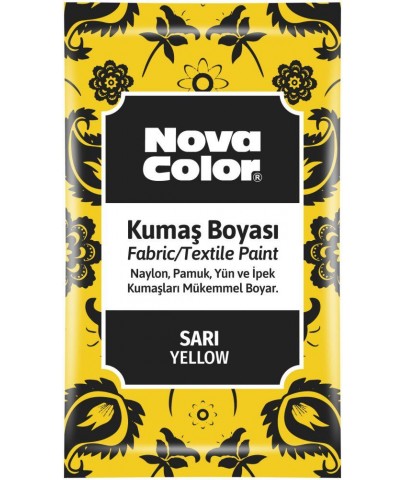 Nova Color Kumaş Boyası Toz 12 Gr Sarı Nc-900