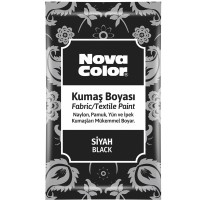 Nova Color Kumaş Boyası Toz 12 GR Siyah Nc-904