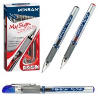 Pensan Roller Kalem My-Sıgn Jel Bilye Uçlu İmza Kalemi 1.0 MM Kırmızı 6030