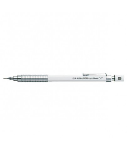 Pentel Çizim Kalemi Graph 600 0.7 MM Beyaz PG607-W