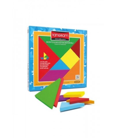 Redka Renkli Tangram 7 Li Kare Rd5144 Akıl, Zeka ve Strateji Oyunu, Kutu Oyunu