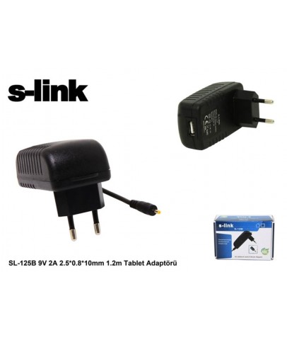 S-link SL-125B 9v 2a 2.5-0.8-10mm 1.2 Tablet Adaptörü