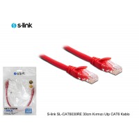 S-link SL-CAT6030RE 30cm Kırmızı Utp CAT6 Kablo