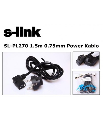 S-link  SL-PL270 1.5mt 0.75mm L Power  Elektrik Kablosu