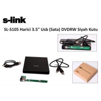 S-link SL-S105 Usb 2.0 Sata Notebook dvd-rw Kutusu
