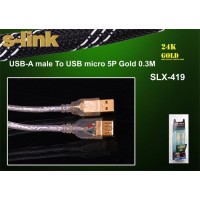 S-link SLX-419 0.30mt Micro 5p Kamera Kablosu