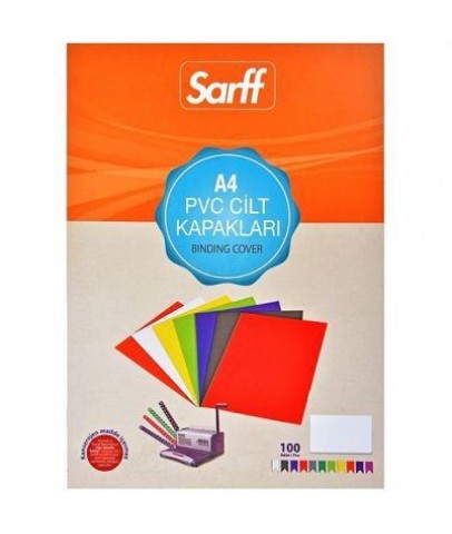 Sarff Cilt Kapağı Plastik Opak A4 450 MIC Kırmızı 15201108