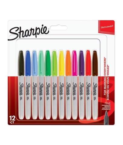 Sharpie Markör Permanent Fine Karışık Renk 12 Lİ 2065404