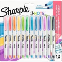 Sharpie Fosforlu Kalem Snote Çok İşlevli Karışık 12 Li Bls