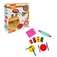 Sun-sabc-Crafy Oyun Hamur Set Süper Burger Fast Food