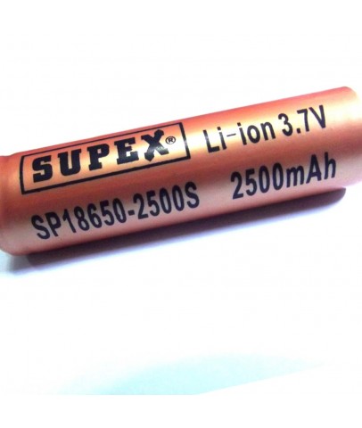 Supex 16340-800S 3.7V 800MA Şarjlı Li-on Pil Uçlu Kafa Pil