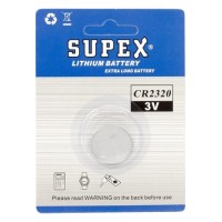 Supex CR2320 3V Lityum Tekli Paket Pil