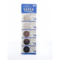 Supex CR2430-C5 3V Lityum Düğme Pil 5'li Paket