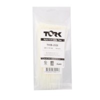 Tork TRK-200-2,5mm Beyaz 100lü Kablo Bağı