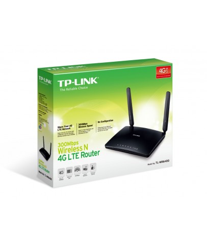 Tp-Link TL-MR6400 300 Mbps 4 Port 4G Kablosuz Router Sim Kartlı