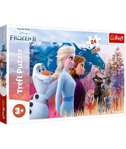 Trefl Çocuk Dev Puzzle 24 Parça Magical journey / Disney Frozen 2 14298
