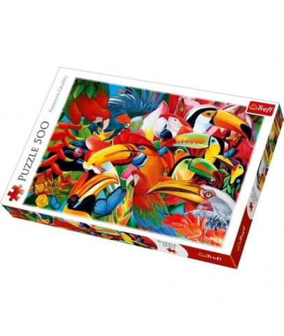 Trefl Puzzle 500 Parça Colourful Bırds 37328