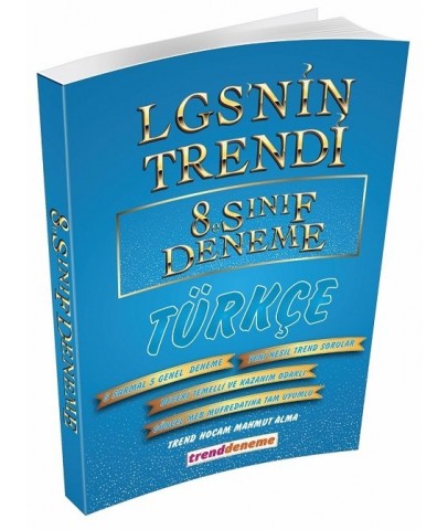 Trend Akademi 8. Sınıf LGS Türkçe LGS nin Trendi 10 Deneme Trend Akademi Yayınları