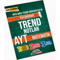 Trend Akademi YKS AYT Matematik Ortadoğu Teknik Üniversitesini Kazandıran Trend Notlar Trend Akademi Yayınları
