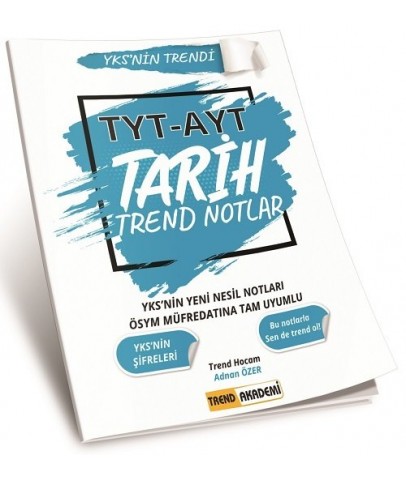 Trend Akademi YKS TYT AYT Tarih Trend Notlar Trend Akademi Yayınları