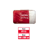 Vatan Bez Bayrak Türk %100 Polyester 400x600 VT113