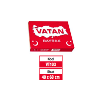 Vatan Masa Bayrağı Türk %100 Polyester 40x60 VT103