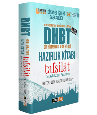 Yedibeyza 2020 DHBT TAFSİLAT Konu Anlatımlı Hazırlık Kitabı Mehmet Ümütli Yedibeyza Yayınları
