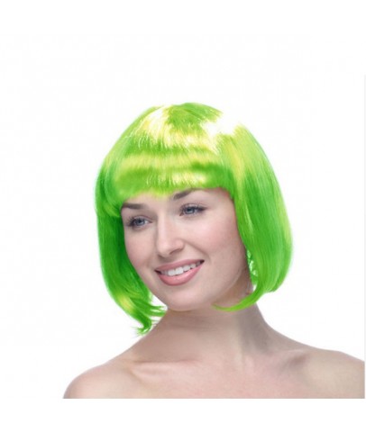 Yeşil Küt Peruk Saç